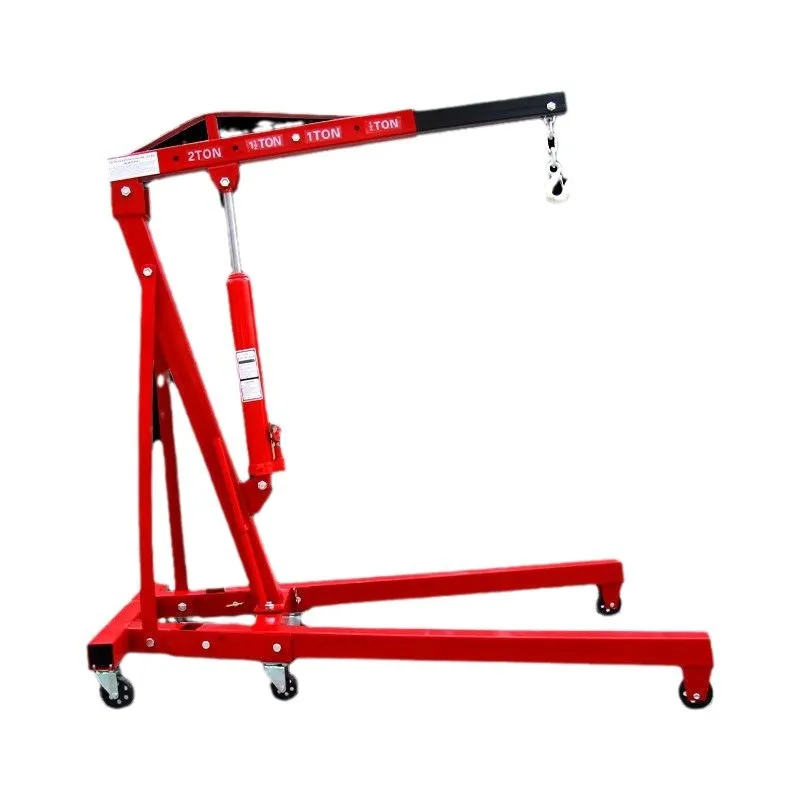 

Folding hydraulic engine, small crane 2 tons 3 tons car maintenance mobile crane