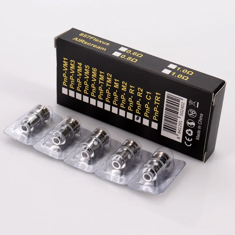 5pcs PNP Series ขดลวด VM1/VM3/VM5/VM6/VM7/TM1/TM2/R1/C1/TR1 COIL สําหรับ DRAG S PLUS H80S E60 VINCI X Argus Air MTL PnP-X POD TANK