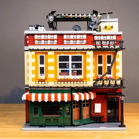 XMork 10189 Big Bang Theory Central Perk Modell Modulär Street View-serie Vuxna Gör-det-själv-leksaker Byggklossar Pojkar Högtidsgåvor 8 best sales Lego Central Perk - №7