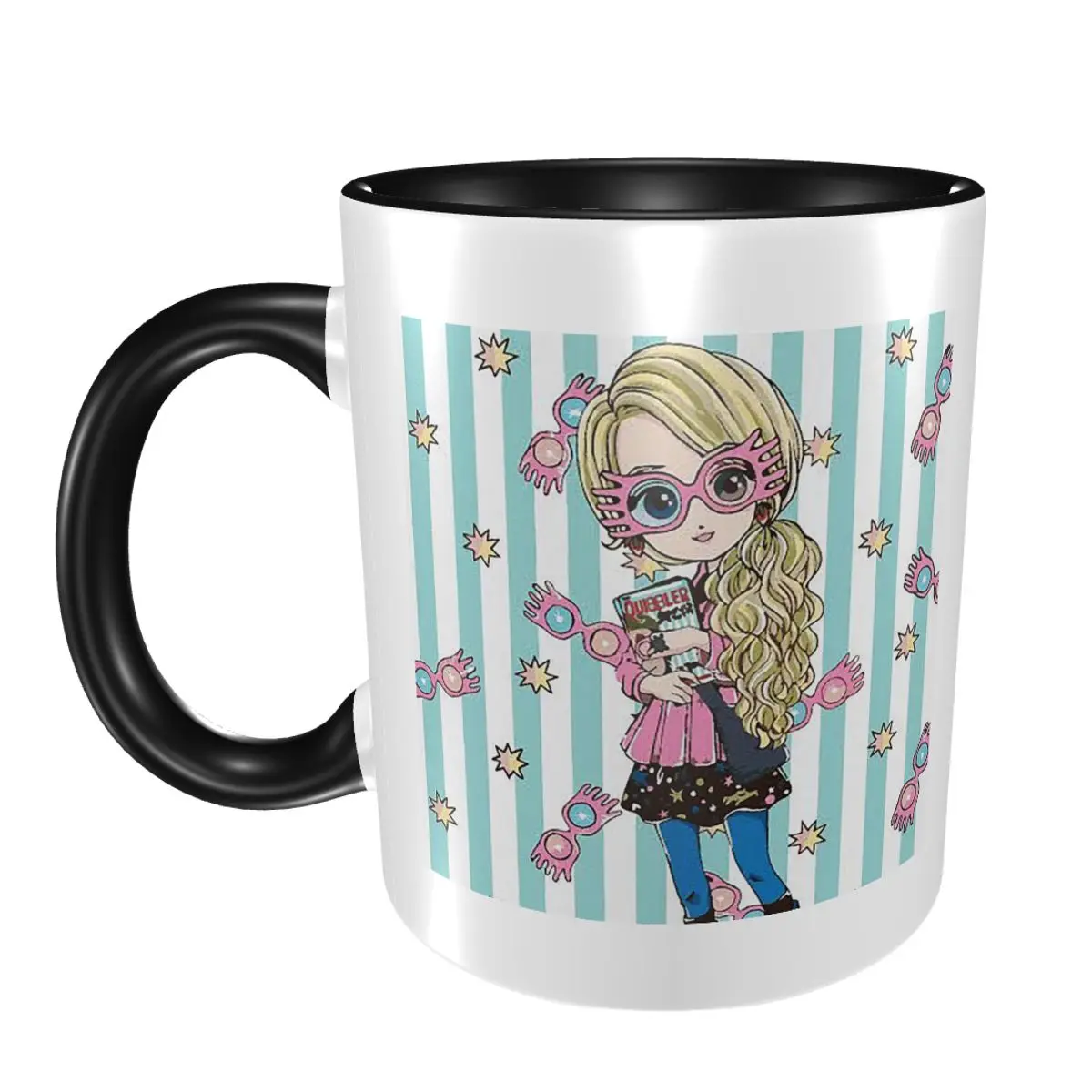 

Luna L-Lovegoods, очки, кружка, забавные керамические кофейные чашки, чайные кружки, чашка для молока, посуда для напитков, подарки для друзей