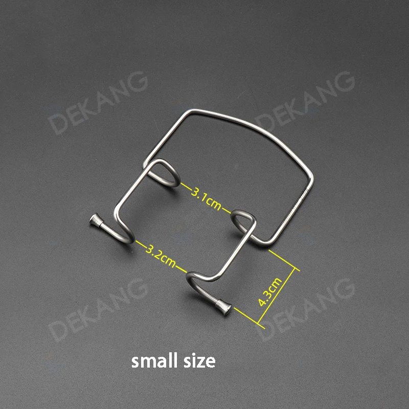 สแตนเลสสตีลปากเปิดตะขอเครื่องมือดูแลสัตว์เลี้ยง EDISON แหนบตะขอฟัน, แหนบสแตนเลสพร้อมฟัน