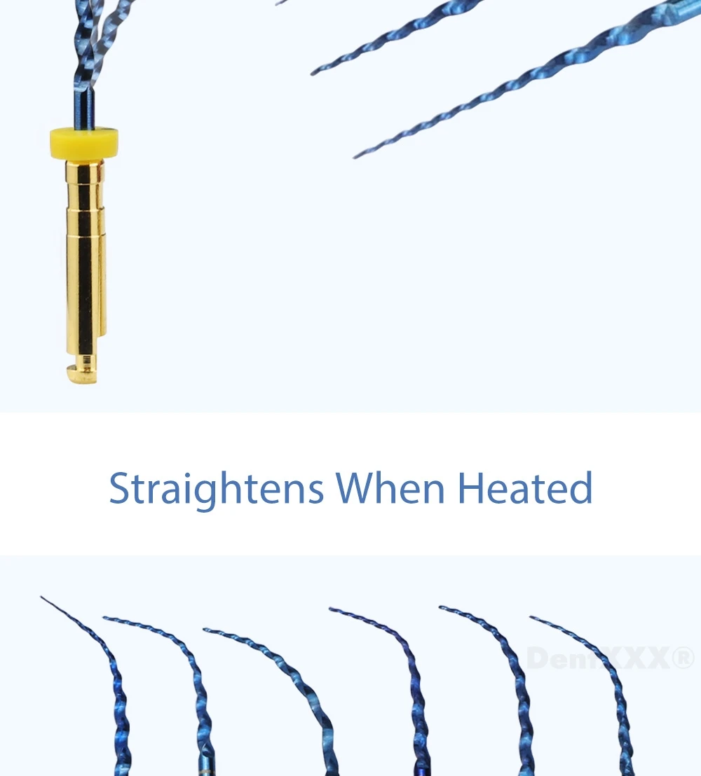 Compre 6 y Obtenga 2 Gratis: Fresas Rotatorias NiTi Azules Sx-F3, Resistentes a la Fatiga, con Conicidad Constante, Eje Flexible, Micro Fresas Endo de 19/21 mm