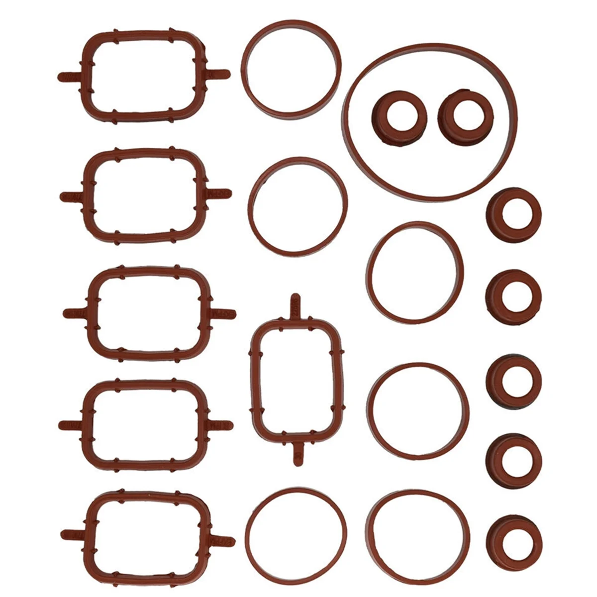 20Pcs Intake Manifold Seal Gasket Kit 11612246945 for BMW 3 5 6 7 Series E61 E63 E70 E83 E90 E92 X3 X5 X6 11617790198