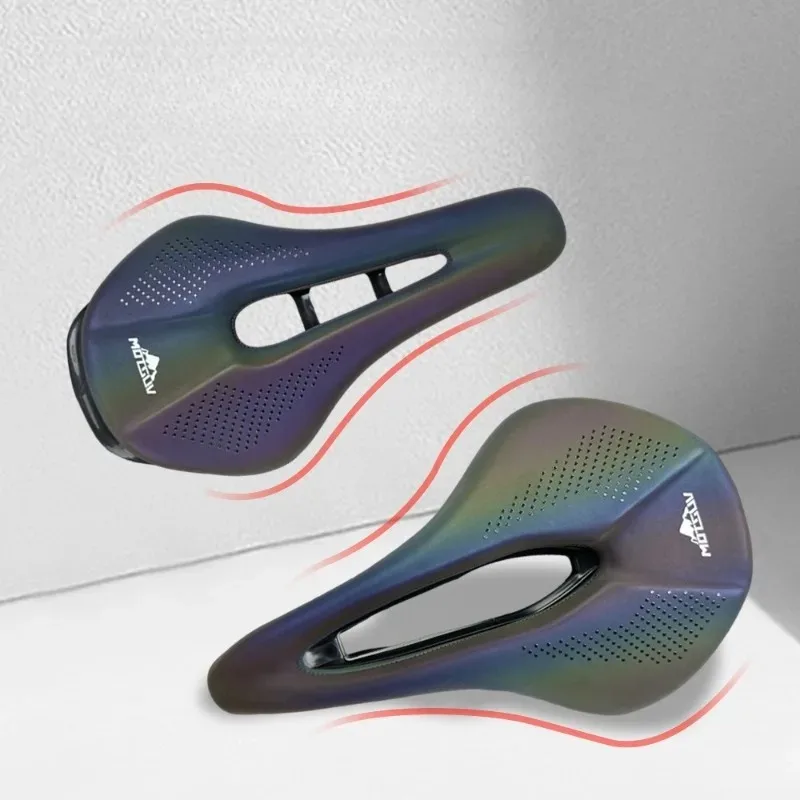 

1PC Road Bike Bicycle Seat Cushion Waterproof Riding Mountain Bike Hollow Comfortable Long Distance Shock-proof Soft