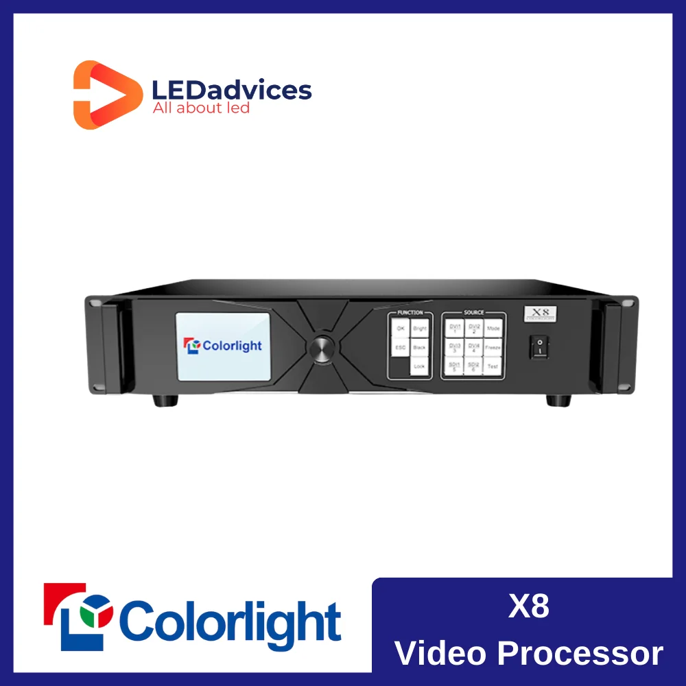 Colorlight X8 Video Processor All-in-One Professional LED Display Controller Full Color Display Large LED Display 8 Gigabit RJ45