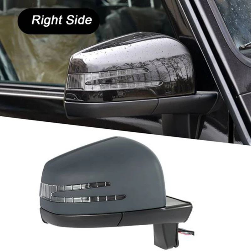 Right Side Door Rear View Power Mirror Assembly Paintable For 1992-2017 Mercedes Benz W463 G Class G500 G550 G63 G65