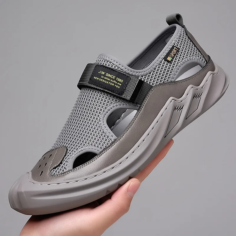 Summer Men's Sandals Fashion Outdoor Non Slip Platform Beach Slippers Breathable Casual Shoes for Men Fashion Designer Sandalias