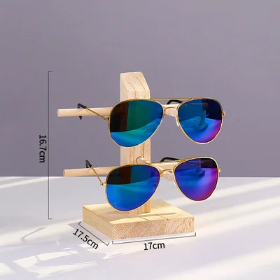 Rack Shelf Eyeglasses Show Stand Jewelry Holder Natural Pine Wooden Scented Sunglasses Display  Jewellery Organizer Glasses Show