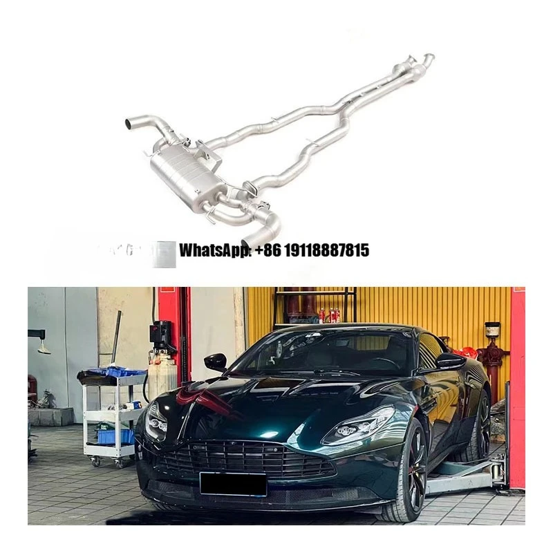 New Yaochi Aston Martin DB11 4.0T V8 2019+ Stainless Steel 304 High-performance Straight Pipe Valve Full Exhaust System 2 Year