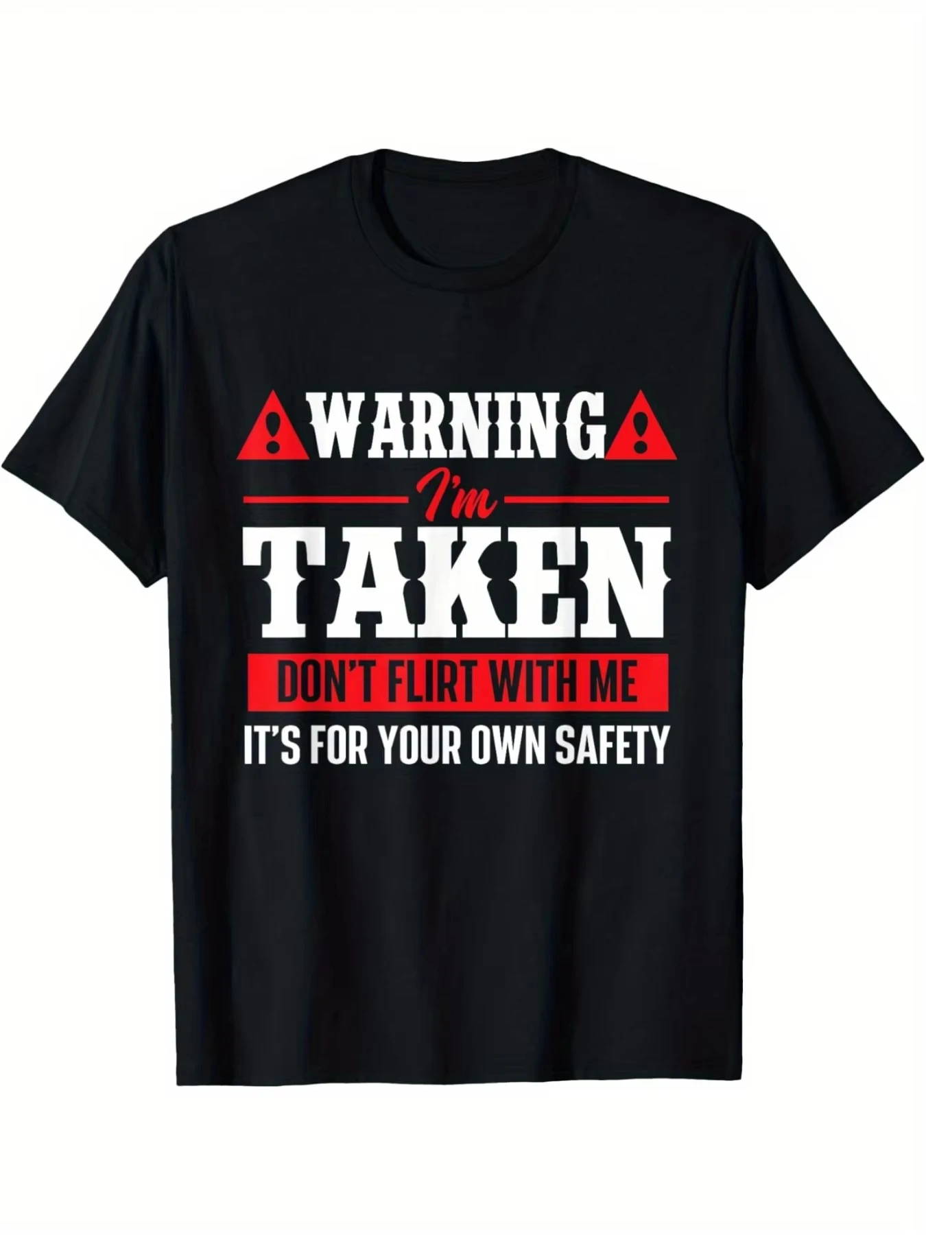 Camiseta "I'm Taken Don't Flirt with Valentine", ropa estampada de moda para mujer