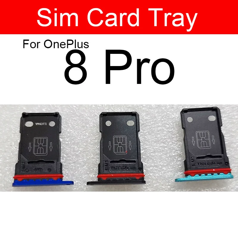 Sim Card Tray For Oneplus 1+ 8 Pro 8T 9 Pro 9R Sim Card Tary Holder Slot Socket Replacement Parts