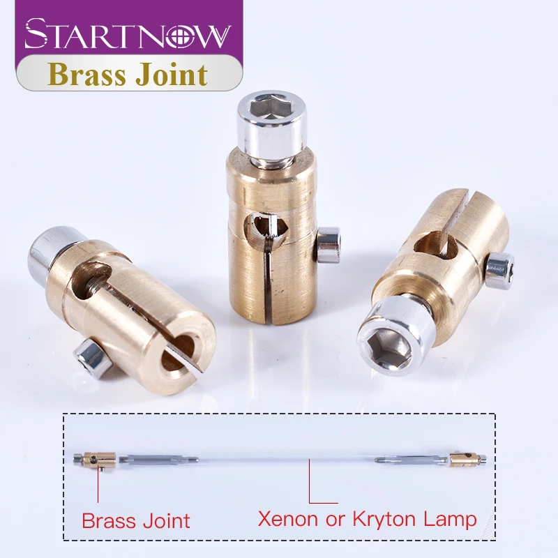 Diámetro interior de la Junta de latón de alta calidad Portabrocas de extremo de electrodo para lámpara de xenón Krypton, repuestos de fibra de máquina láser YAG, 1064nm, 5mm, 6mm