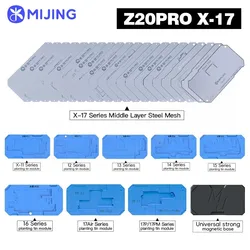 MiJing Z20 프로 마그네틱 스텐실 플랫폼, 아이폰 X-16 프로 맥스 마더보드용, 중간 레이어 리볼링 납땜 도구 키트, 25in1
