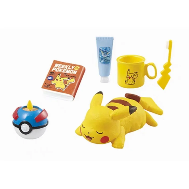 Pokemon Gashapon Capsule Toy Pikachu Room Elf Model Toys Mini Furniture Table Miniature Scene ornamentoion regali per bambini