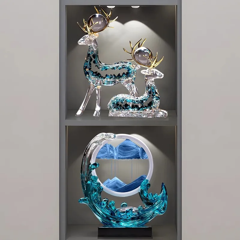 

ornament light luxury high-end living room wine cabinet high-end TV cabinet office decoration creative home imitation crystal