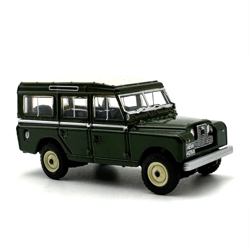 1:76 Scale Diecast Alloy Land Rover Jeep II Station Wagon 1958 Toys Cars Model Classics Nostalgia Adult Gifts Souvenir Display