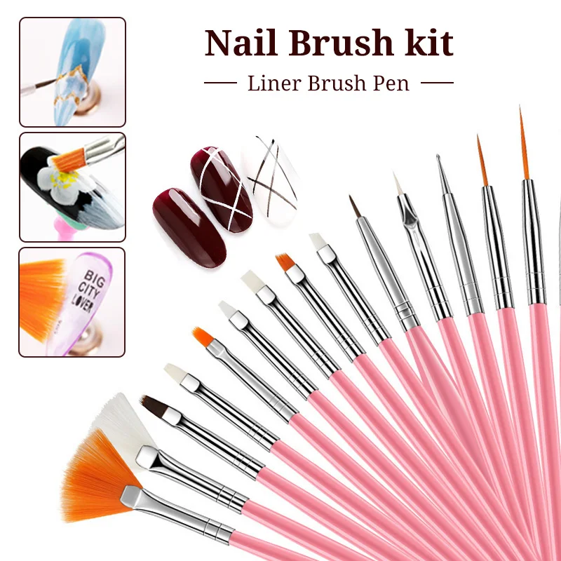 Acrylic Set Full Manicure Kit Nail Acrylic Powder and Liquid Monomer Nails Art For Nail Glitter 3D Nail Tips Carving Tools