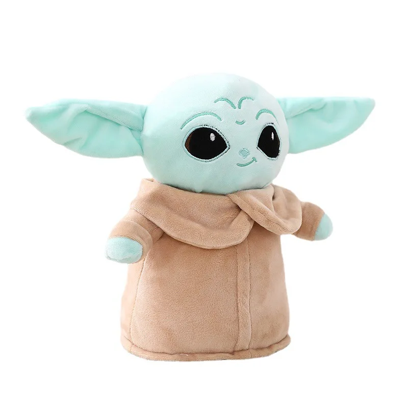 18-48cm Disney Yoda Plush Toy Master Aliens Mandalorian Stuffed Cartoon Baby Dolls Kawaii Pillow Gift Decorations Key Chain