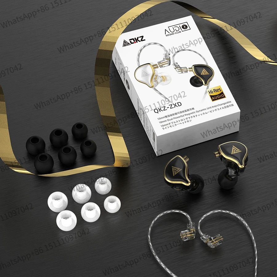 KZ品 QKZ-ZXD 2022 Fashion Brand Business Earphone 3.5mm Plug TPE