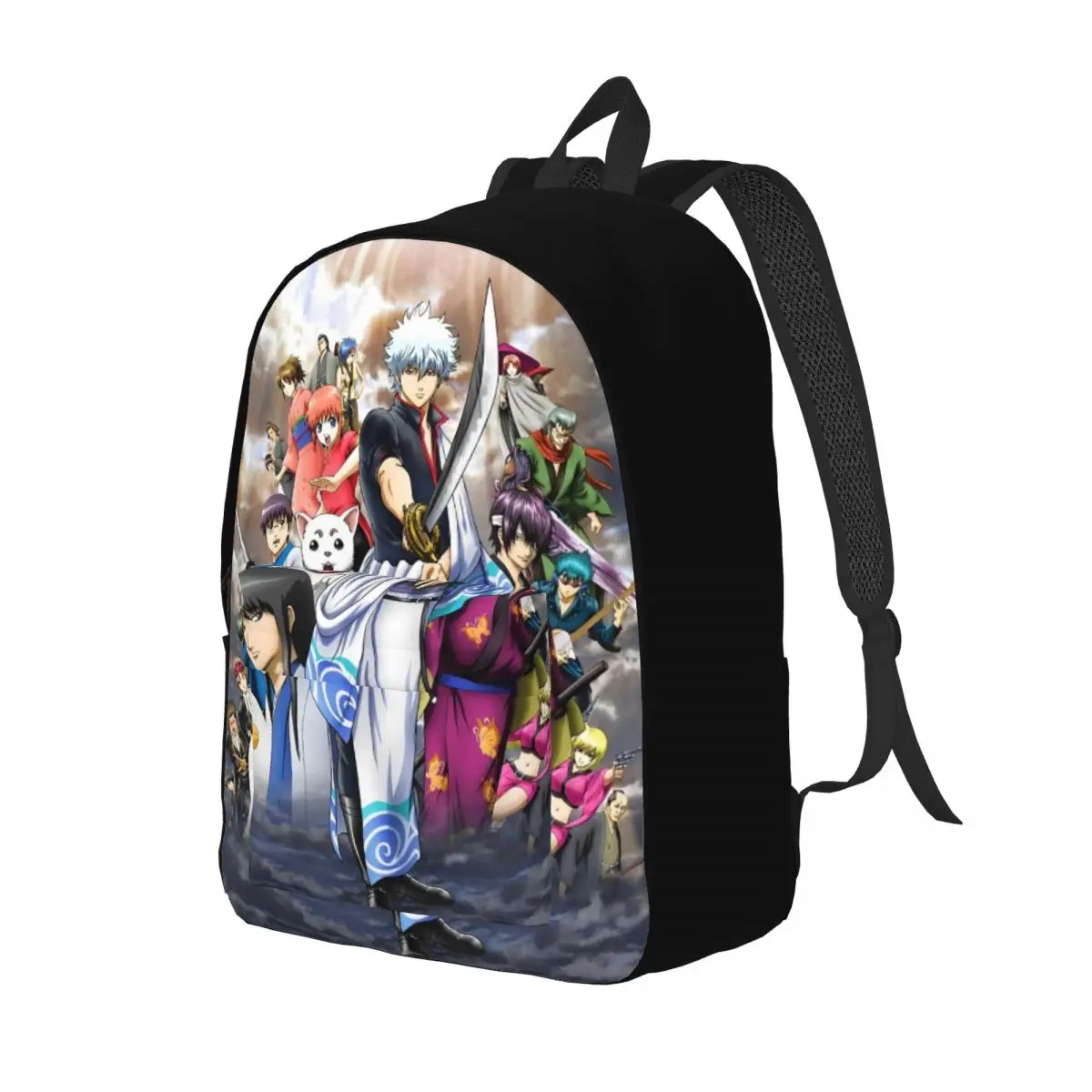 Gintama Adventure Science Fiction Teenage Backpack Gift High School Work Daypack for Men Women Laptop Computer Canvas Bags