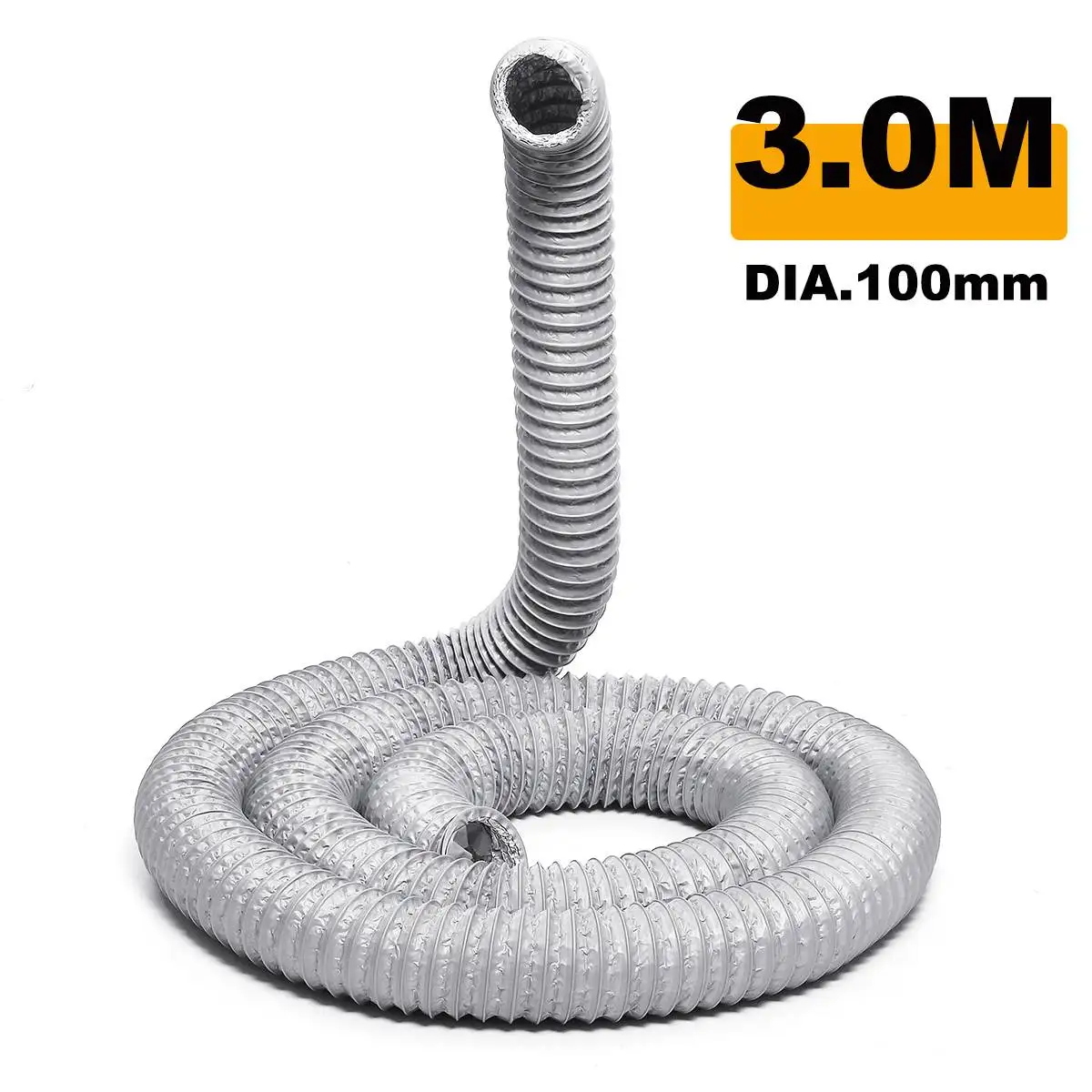 100mm Ventilation Duct Vent Hose 1.5/3/6 Meter Exhaust Pipe Flexible Air Conditioner Exhaust Pipe Vent Hose Duct Outlet