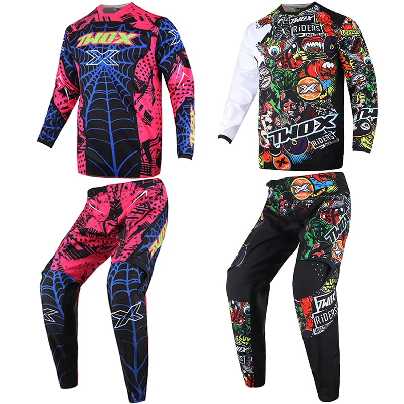 

Two-X Youth Moto Gear Set Clutch Jersey Pant Combo for Kids MX Motocross Children Racing Suit Offroad ATV Motorcycle Boys Girls
