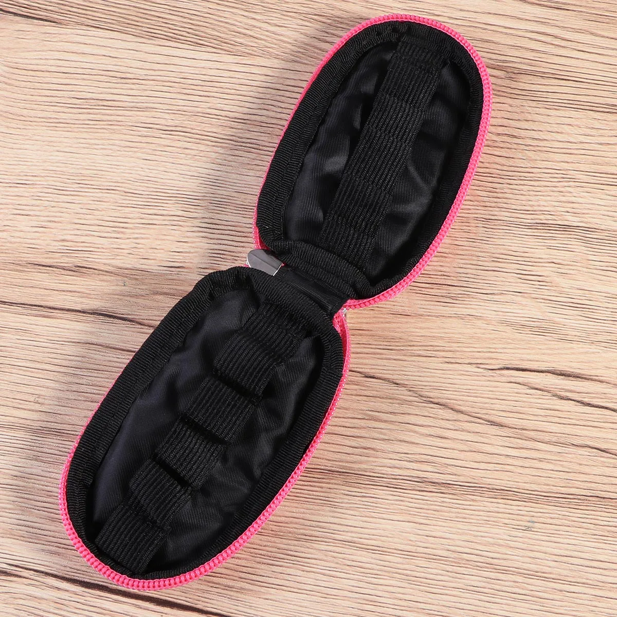 

Essential Oil Bottle Key Pouch Portable Handle Bag Clear Finish Holds 2Ml Vials Rose Red Sturdy Zipper Travel Home Storage Case