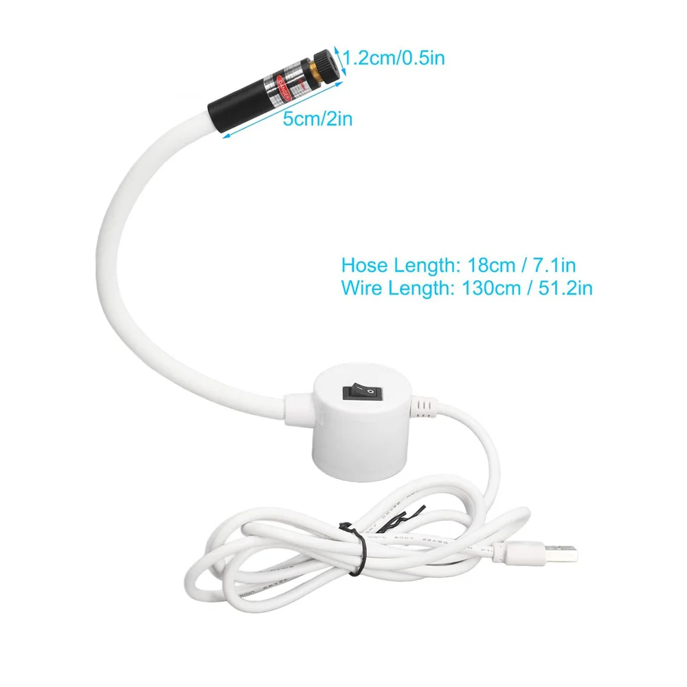 5PCS/Lot USB Powered Led Sewing Machine Light Red Color Cross Head 5MW 100MW Laser Positioning Light for Cutting,Knitting