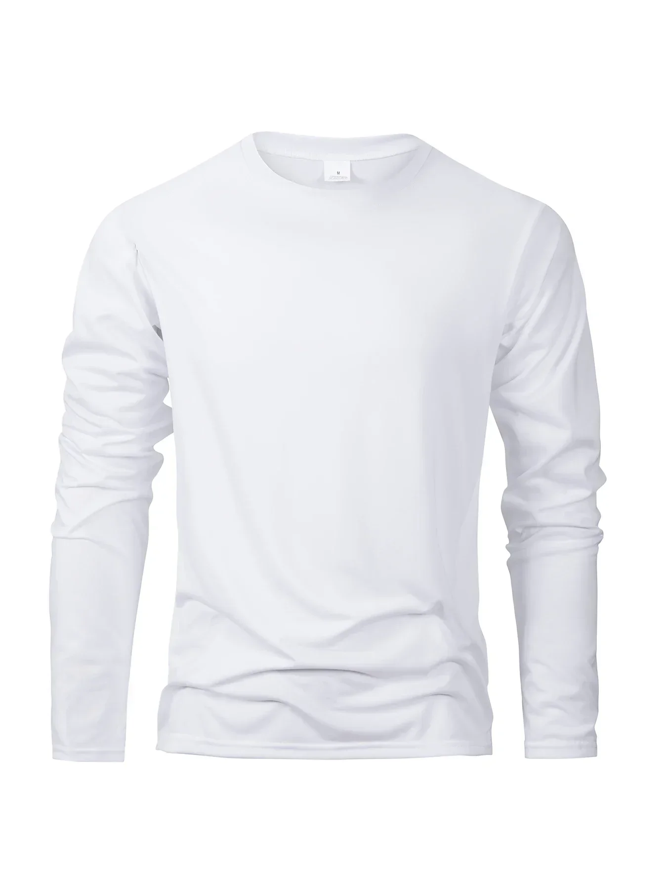 Herren-Langarm-T-Shirts, lässige T-Shirts mit Rundhalsausschnitt, feuchtigkeitsableitende T-Shirts, Herren-Oberteile, Sport-T-Shirts für Herren, bequem und vielseitig. – Detail 7