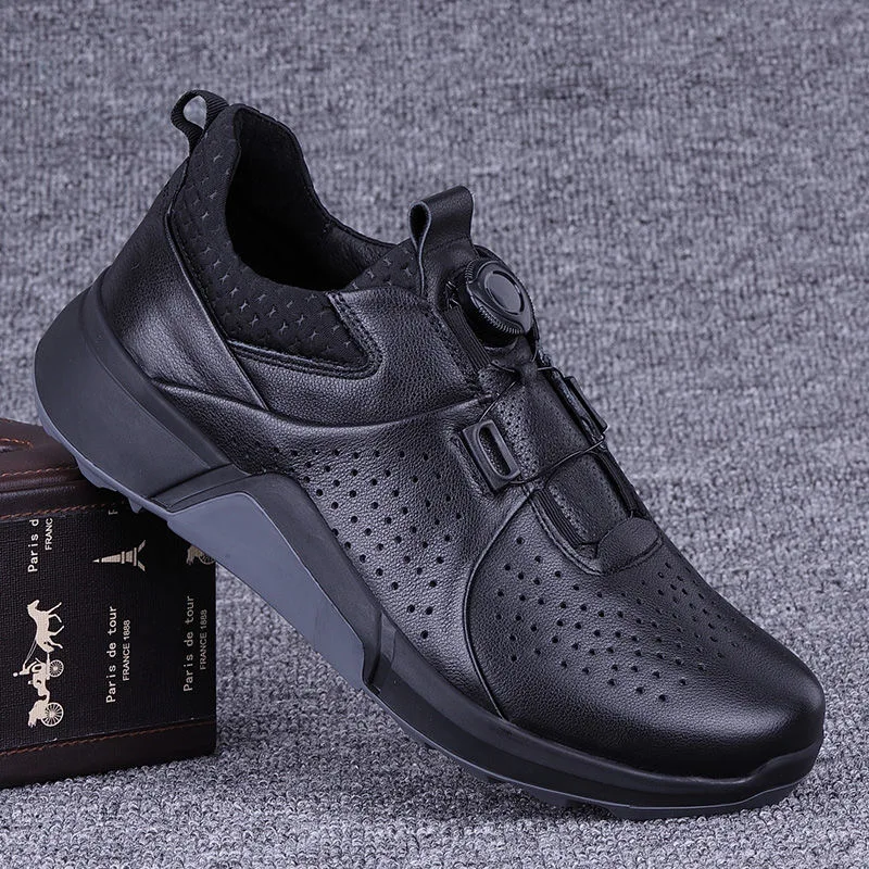 Profesjonalne buty golfowe dla mężczyzn, kobiet, antypoślizgowe buty sportowe, unisex, letnie, puste skórzane buty golfowe, buty sportowe dla par