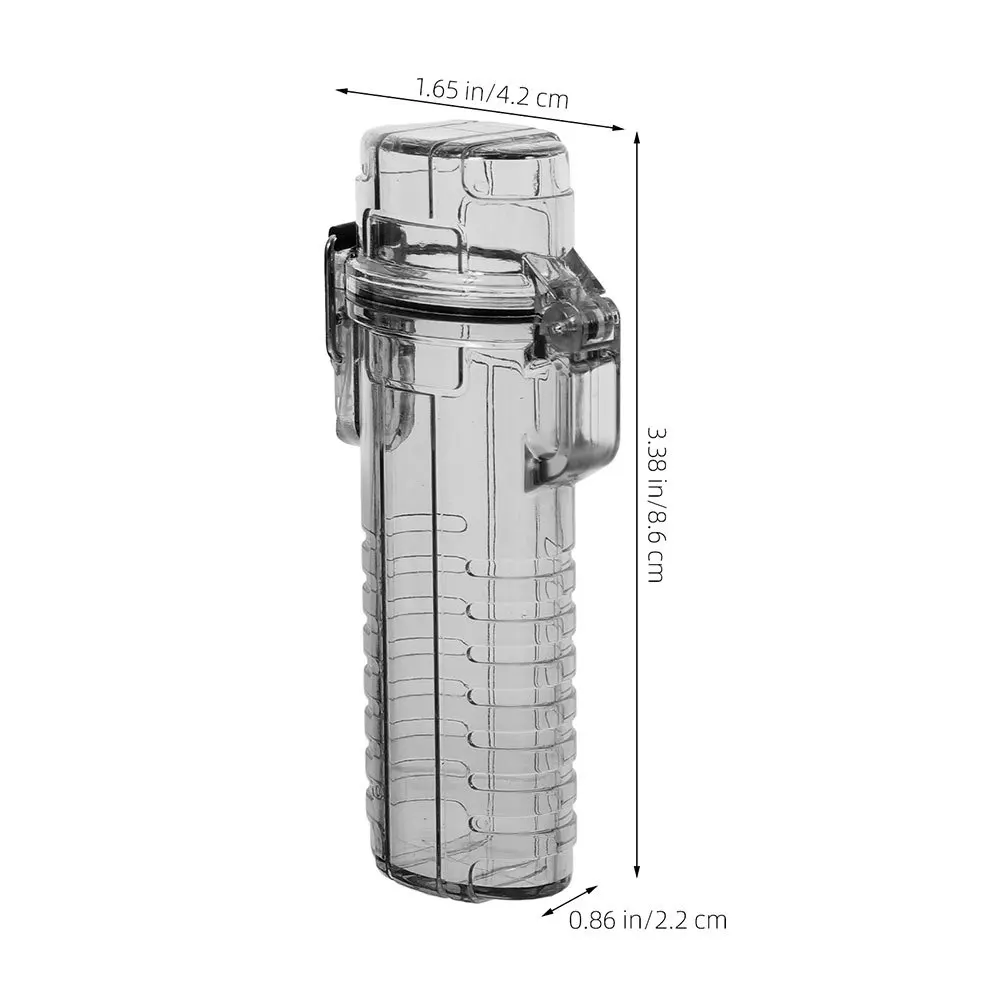 Manchon de briquet étanche, 2 pièces, étui de protection Transparent, pochette de rangement Durable, accessoires de survie en plein air pour briquet