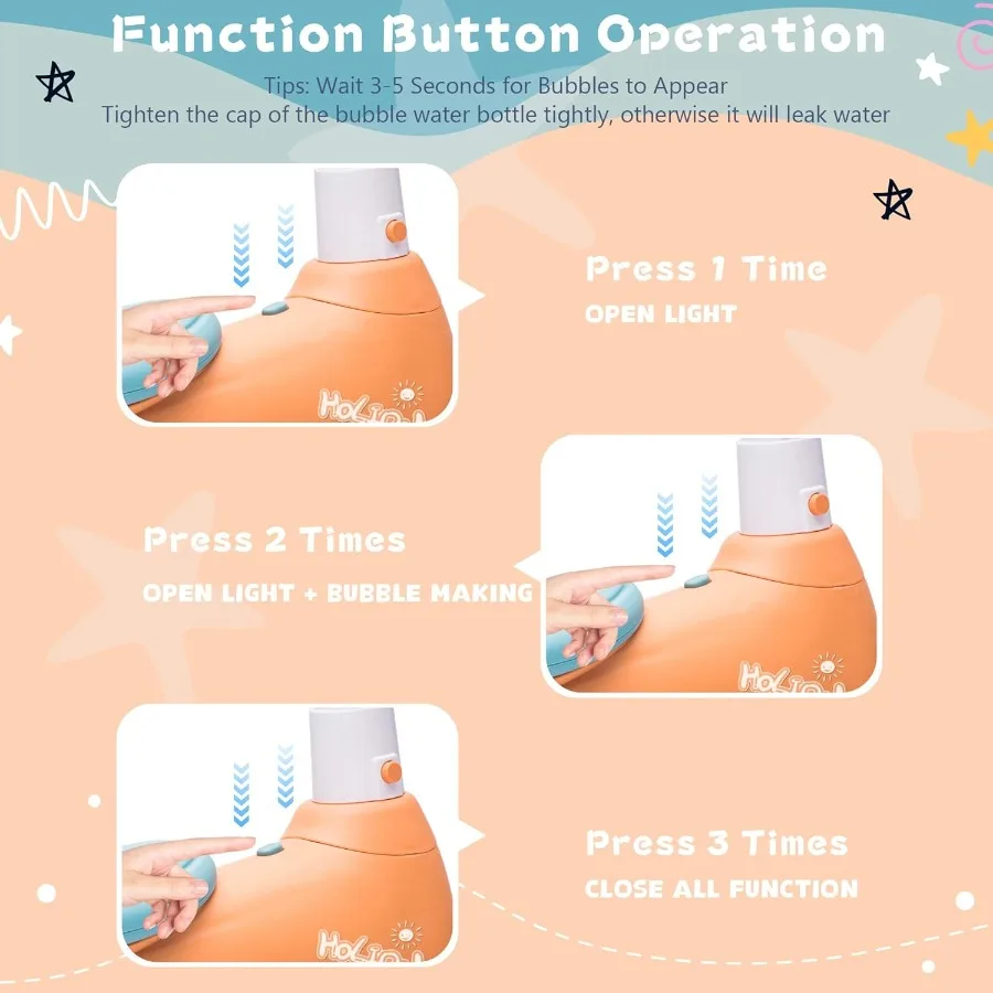 Baby Toddler Balance Bike with Bubble Machine for 1 Year Old 4 Wheels Balance Bike w/Bubble Maker Ride on Toys Headlight for Ag