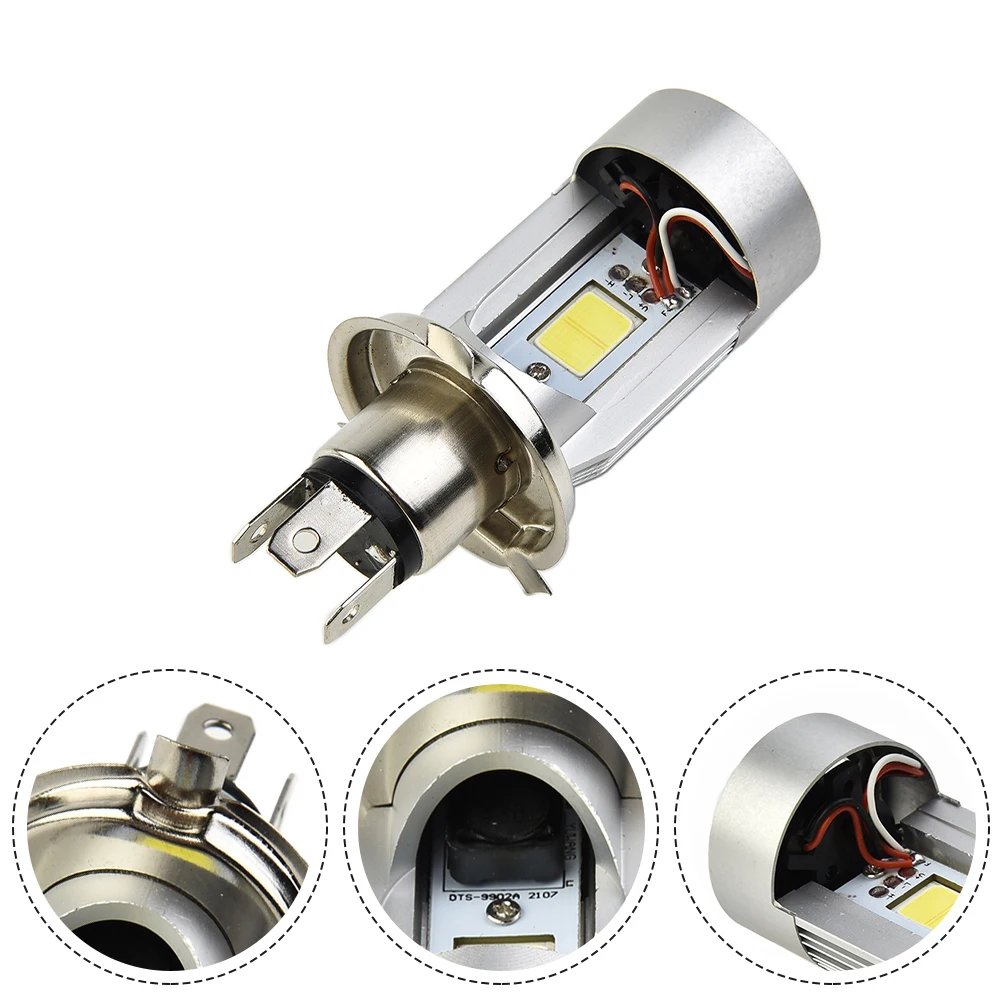 Blue Bulb Headlight DC 12V-80V HB2 High/Low Beam LED Motorcycle 6000K Angel Eyes Power Super Bright Waterproof