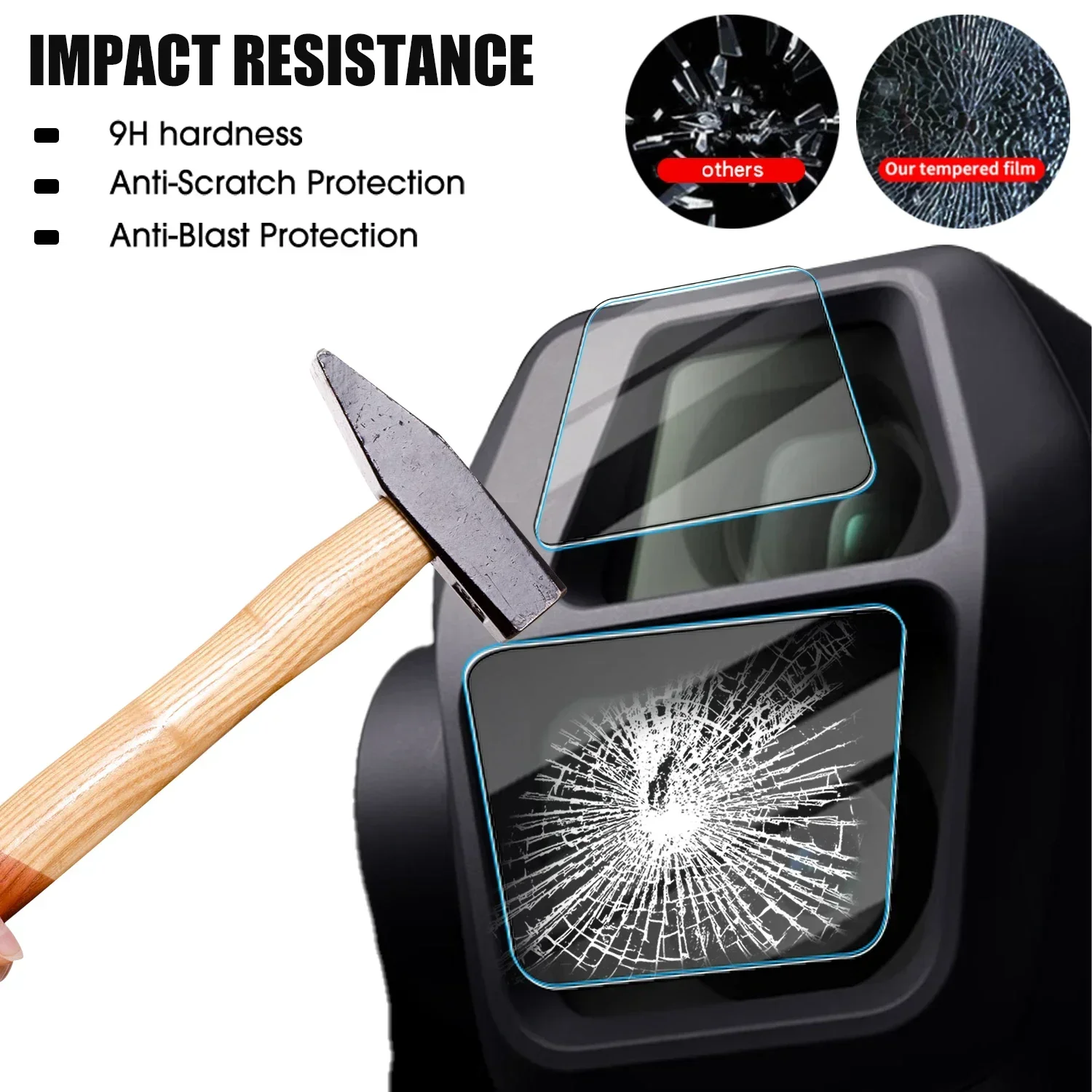 9H الزجاج ل DJI AIR 3S HD Gimbal عدسة حامي الغبار بصمة كاميرا فيلم المقسى ل DJI Air3S ملحقات طائرة بدون طيار 2025 #3