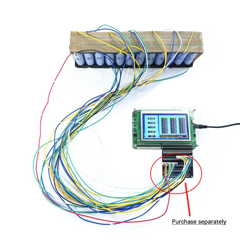 1S-24S BMS Tester di Tensione Batteria al Litio Pacchetto Singola Cella di Misurazione Serie Volt Li-ion Lifepo4 LTO LCD Schermo Display METER