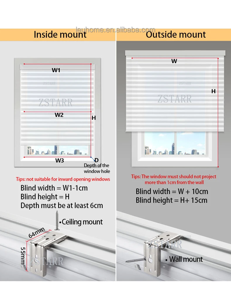 ZSTARR Modern PVC Polyester Pinhole Fabric Electric Motor Smart Built-in Blinds Shades Shutters Spring Zebra Blinds for Hotels