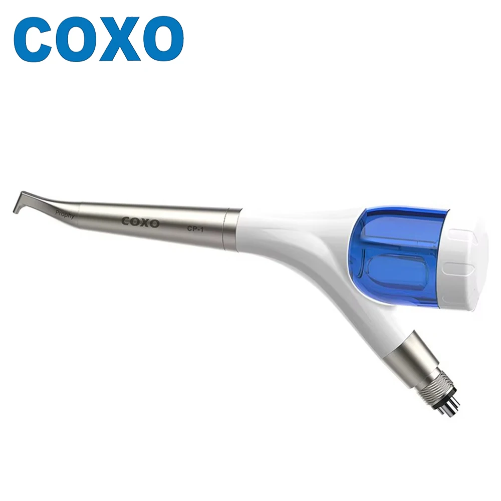 COXO  CP-1 Dental Air Polisher Dental Abrasive Sandblasting Machine Air Abrasion System with Spray 4 Hole