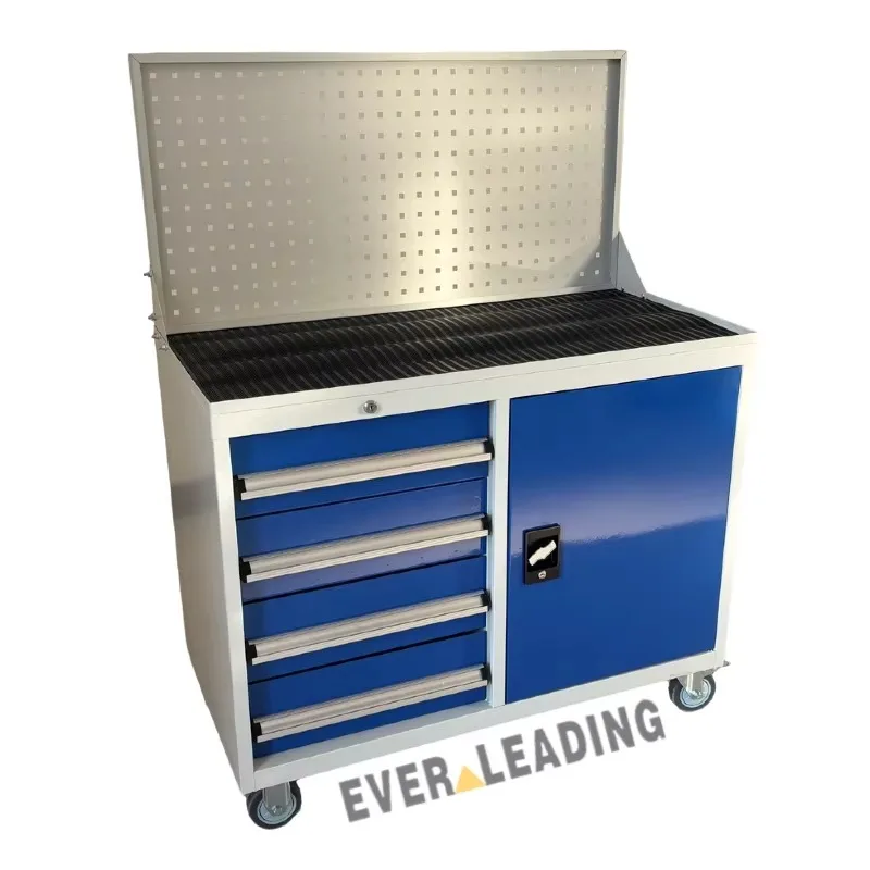 Heavy-duty mobile metal tool cabinet, 500 lbs (LD-TC3002), lockable storage, corrosion-resistant