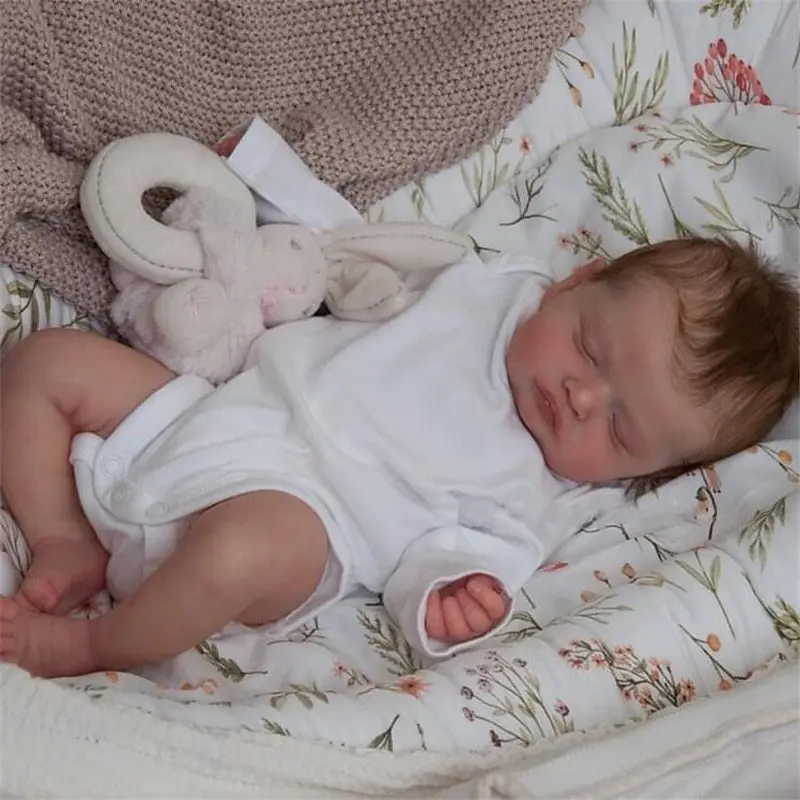 NPK 20-inch Newborn baby doll Reborn Sam with Realistic 3D Painted Skin, Visible Veins, Multi-layered Art doll