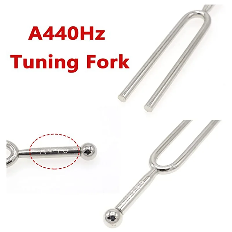 440 Hz Tuning Fork, Standard Pitch a Tuning Fork Set for Guitar Violin Tuning, Music Tuning Accessories