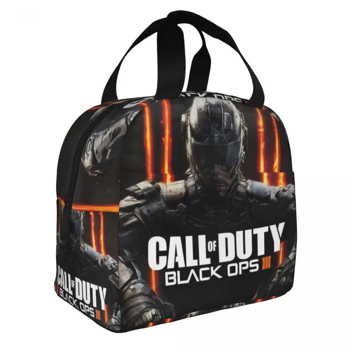 Call Of Duty-Sacs à lunch isothermes pour les amateurs de jeux, sac thermique réutilisable portable, boîte à lunch fourre-tout, plage, pique-nique, hommes, femmes