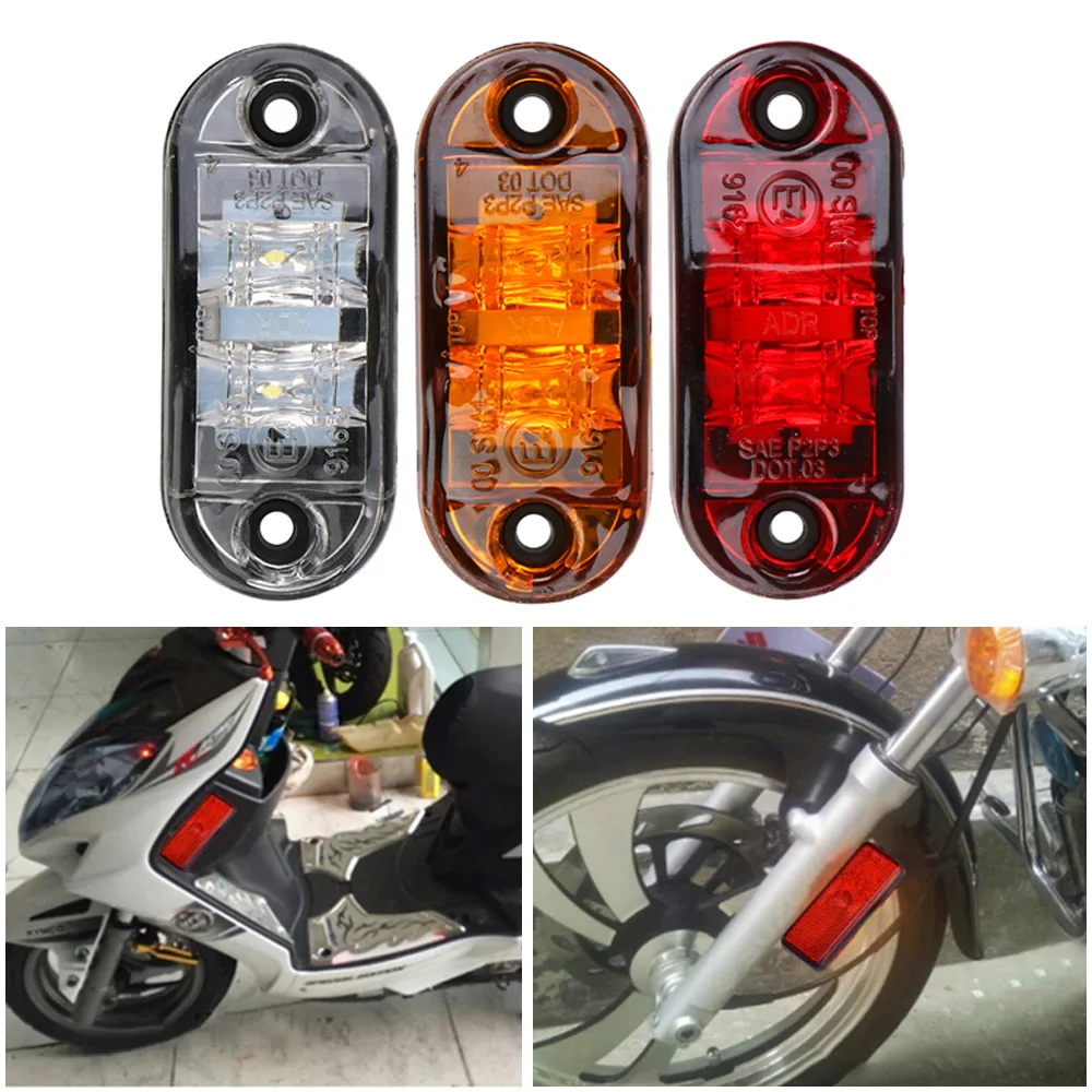 

12V Taillight Motorcycle Brake Lights Car Turn Signal LED 24V Trailer Side Marker Truck Position Clearance Lamp Moto Accessories