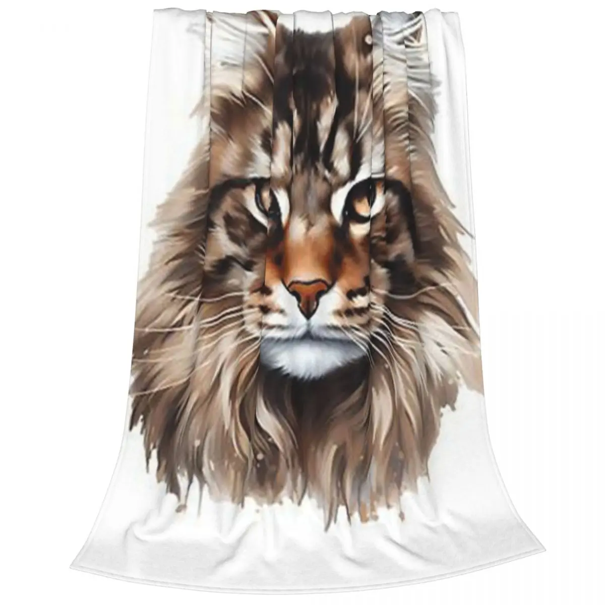 Maine Coon Cat Blankets Flannel Warm Sofa Throw Blankets For Couch Bedding Outdoor Throws Bedspread Quilt