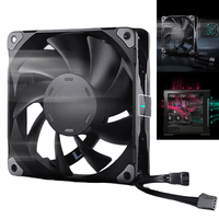Case Cooler Fan 140mm Computer Case Fan 4-Pin PWM Silent Cooling Fan 1800RPM with Hydraulic Bearing for Computer Cases Cooling