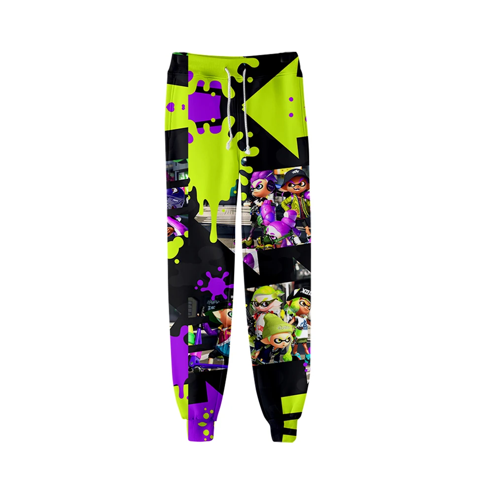 Splatoon 3 Merch Sweatpants Men/Women Neutral Threaded Trousers Threaded Bunched Leg New Game Splatoon3 Pants