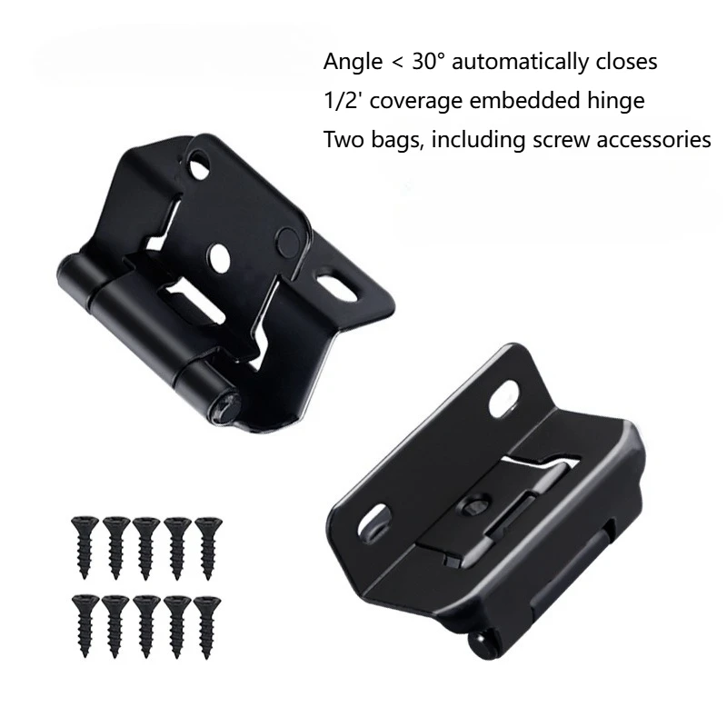 1/2 inch half-cap self-locking American-style hinge kitchen cabinet semi-hidden panel-style American-style hinge