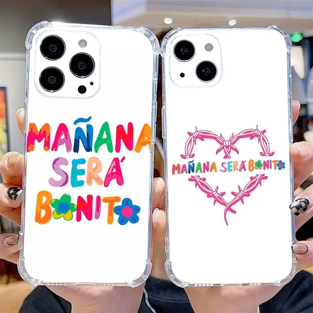 

Manana Sera Bonito Karol G Phone Case For iPhone 16,15,14,13,12,11 Pro,Max,Plus,X,XS,XR,SE,Mini Transparent Silicone Soft