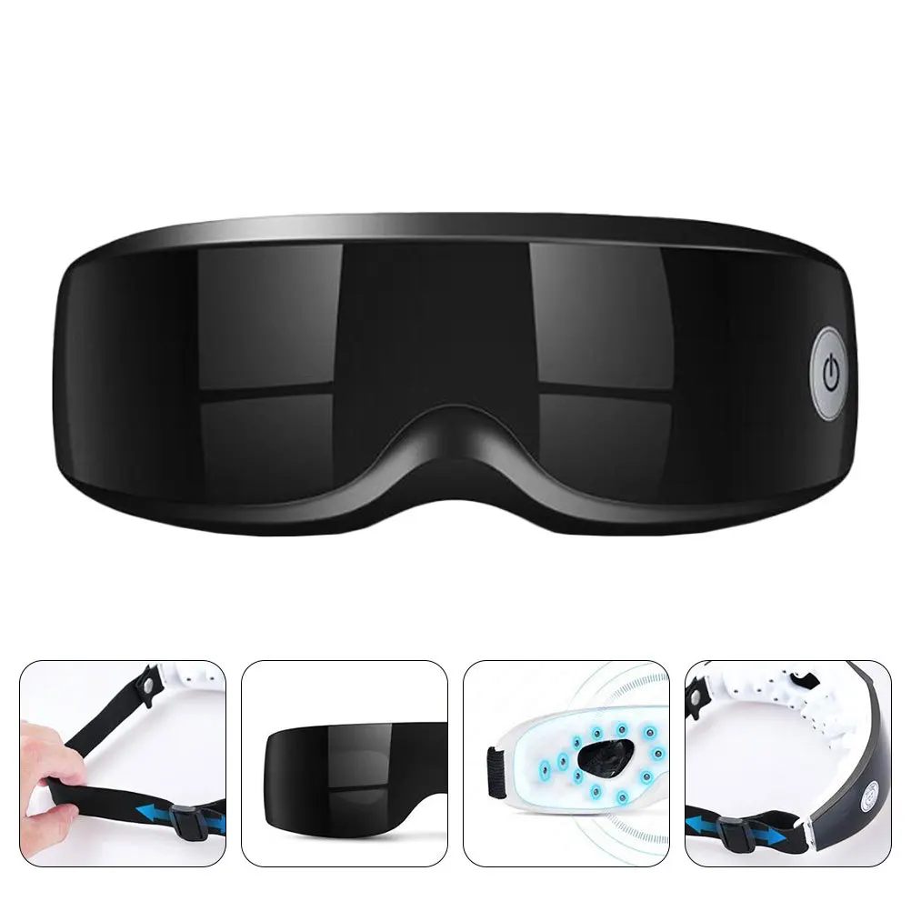 

Adjustable Rechargeable Eye Massager Acupoints Vibration Massage For Eye Fatigue Relief Silicone Skin-Friendly Shiatsu Eyes Care