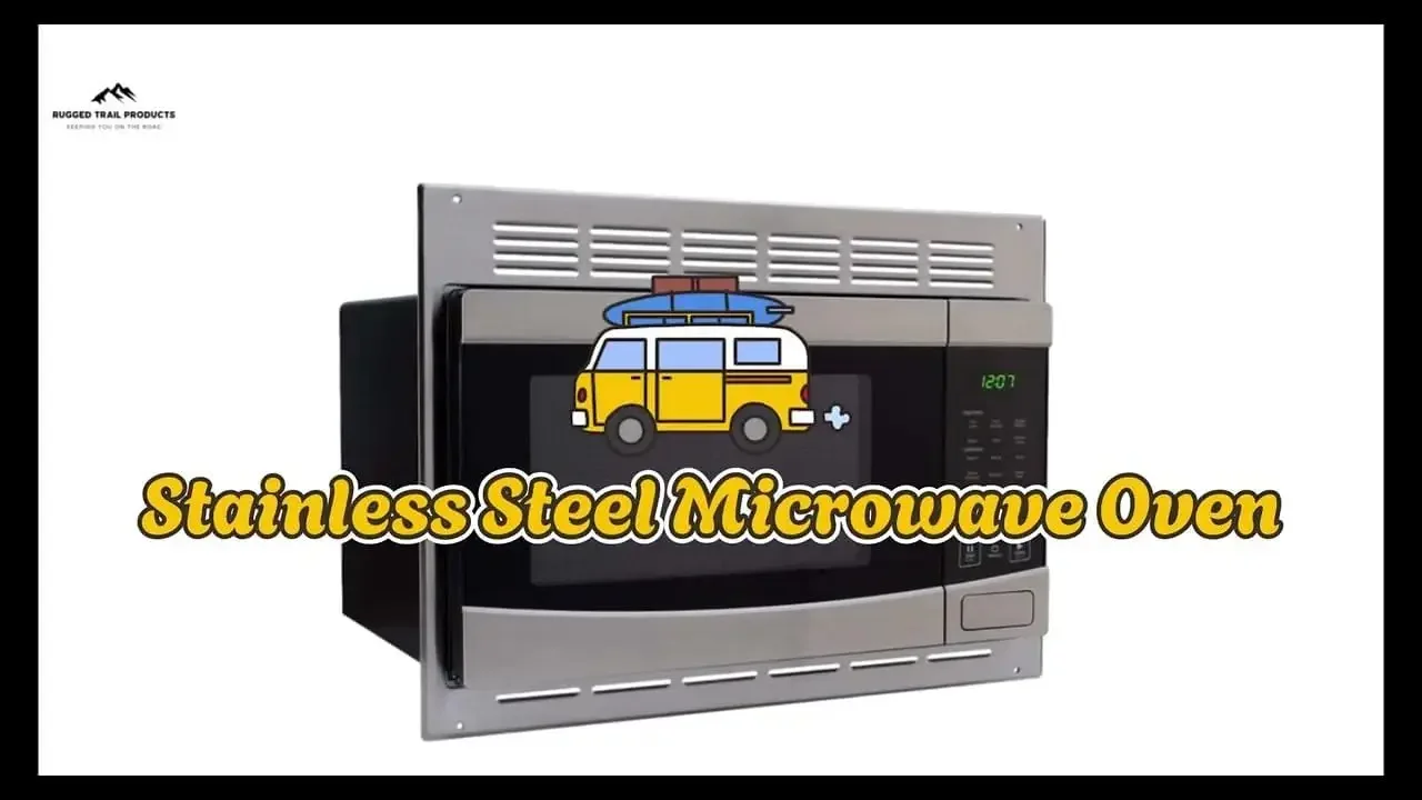 Steel Microwave Oven with Turntable - 1.0 Cu. Ft. Capacity | Includes Trim Kit for Easy Installation & Stylish Finish