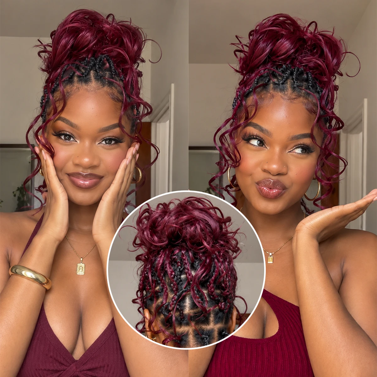 Borgogna 99J, capelli umani co - Human Hair Wigs recensione e prezzo